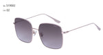Baus S19002 - Retro Extra Large Vintage Sunglasses with Flat Gradient Lenses