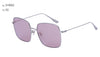 Baus S19002 - Retro Extra Large Vintage Sunglasses with Flat Gradient Lenses