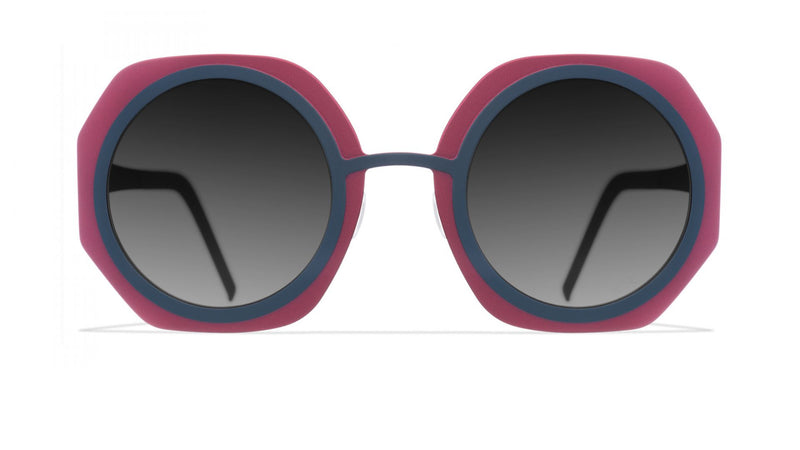 Blackfin Coral Cove BF871 - Pure Titanium Frame with Graphite Blue and Bourgogne Red Accents