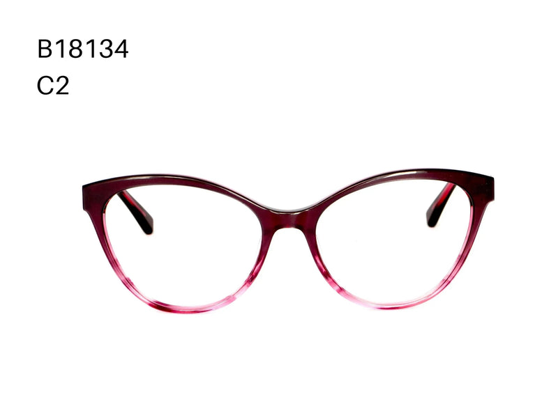 Baus B18134 - Cat Eye Acetate Glasses with Polish