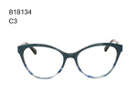 Baus B18134 - Cat Eye Acetate Glasses with Polish