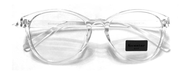 Genstar 58118 - Clear Modern Design Plastic Glasses
