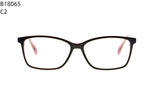 Baus B18065 - Rectangle Frame Eyeglasses in Mazzuchelli Acetate Colors