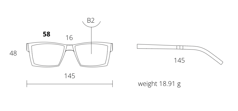 Blackfin Neptune Beach BF867 - Pure Titanium Frame with Gradient Blue Lenses