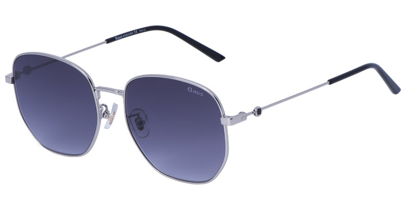 Baus S19004 - Retro Large Vintage Sunglasses with Flat Gradient Lenses