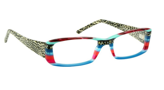 Johann Von Goisern Mod 615 - Square Multi Coloured Lightweight Frame