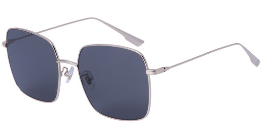 Baus S19002 - Retro Extra Large Vintage Sunglasses with Flat Gradient Lenses